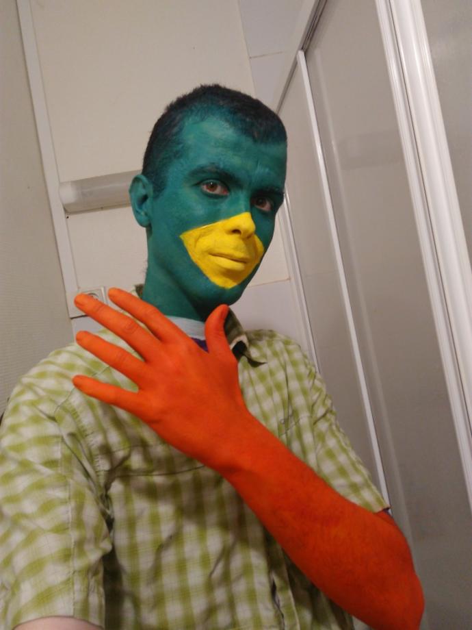 I painted myself as a colvert duck for fun. 😁🦆 Do you like it?