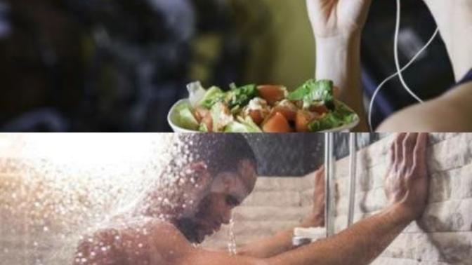 Do you Shower or Eat first after workout?