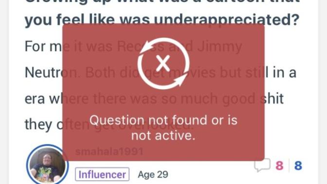 I want to answer a question but then that always comes, why can't I answer the question?