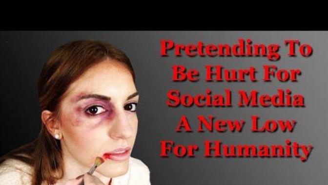 Women using makeup and claiming to be victims of domestic violence?