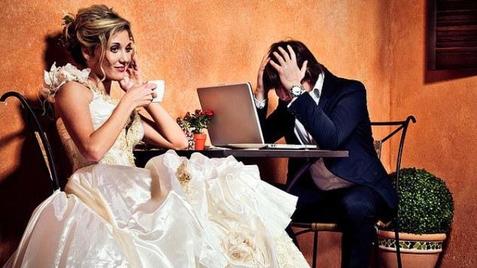 True or False: Men don't actually want to help plan the wedding. They just want the right say 'no'?