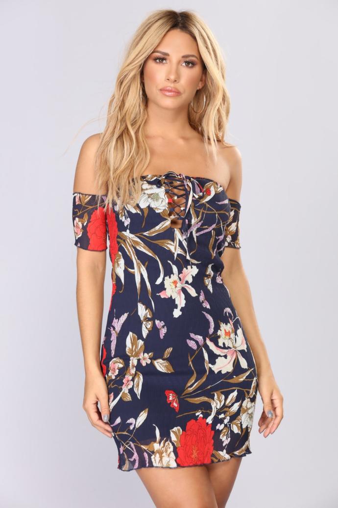 Off-shoulder floral?