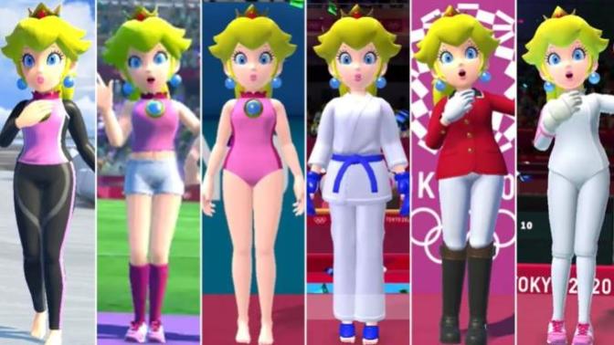 What do you think of princess peach's sports outfits?