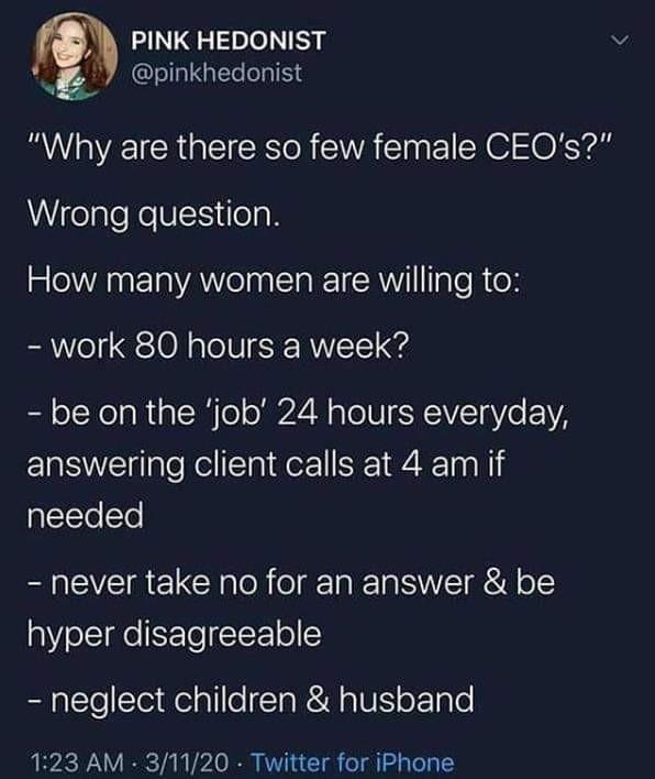 What are your thoughts on patriarchy?