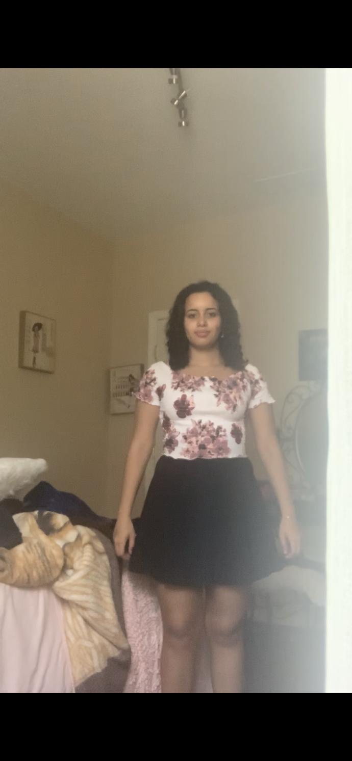 My boyfriend is coming to my house tomorrow which of these outfits should I wear? I will also be wearing socks lol no shoes?