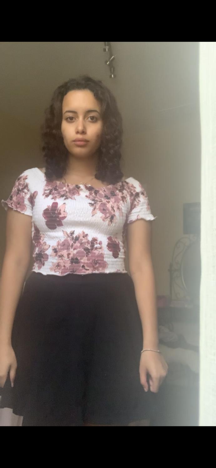 My boyfriend is coming to my house tomorrow which of these outfits should I wear? I will also be wearing socks lol no shoes?
