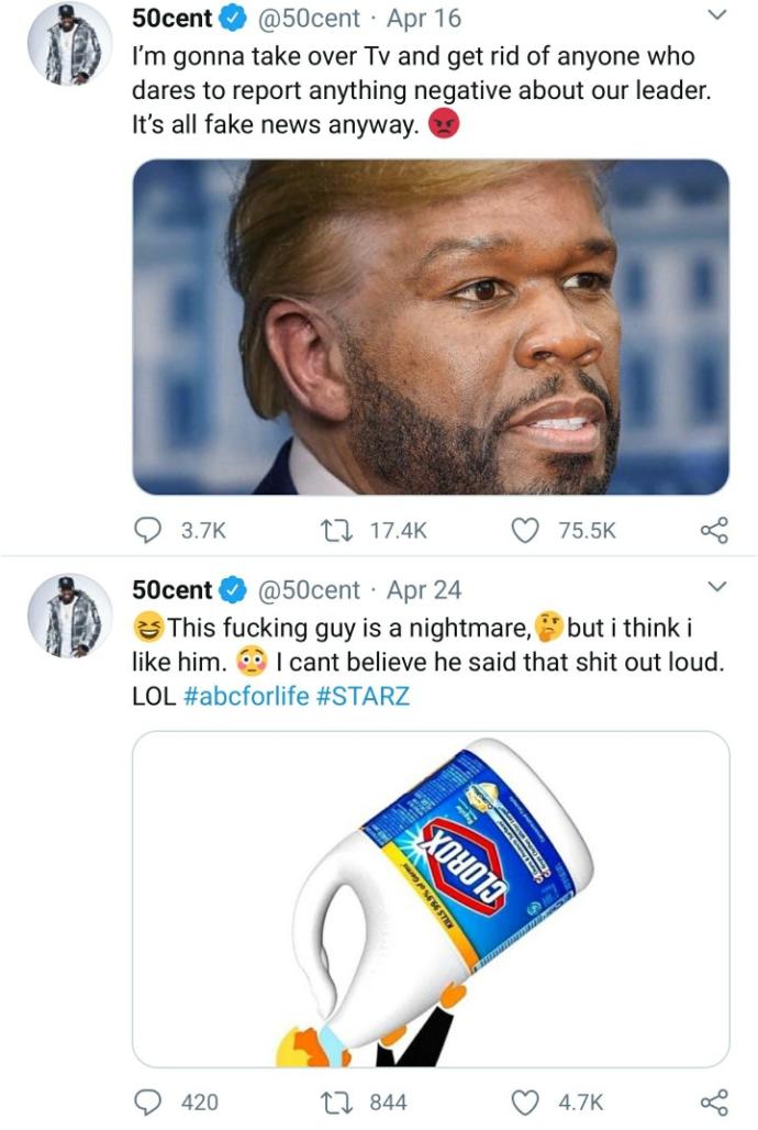 Do you think 50 Cent is a Trump supporter or a sellout?