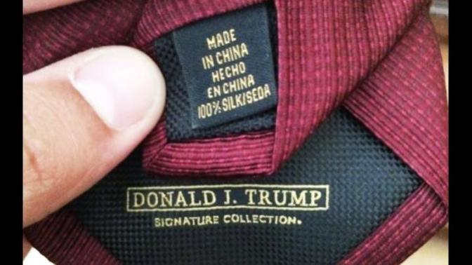 Will these Covid-19 Masks be "Made in China" like the rest of his wardrobe?