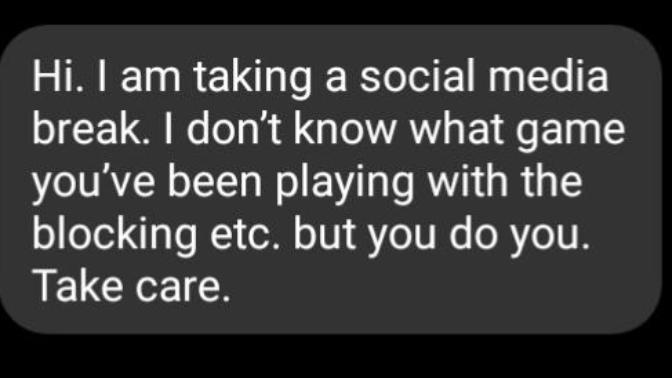 He does not like me but said this?