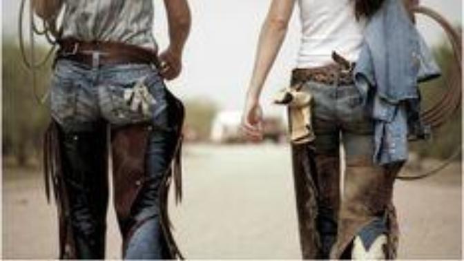 Is it me or women look badass wearing chaps?