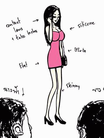 What "a pretty woman" looks like