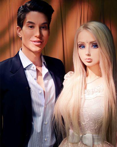 These two aren't wax figures. These two are real humans under a lot or plastic surgery.