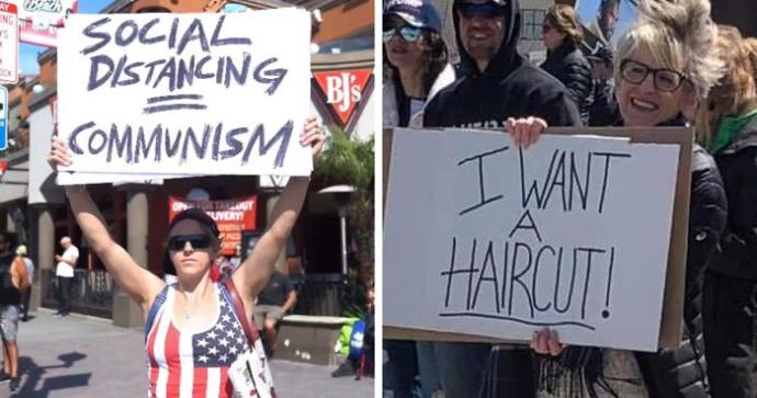 Are the anti social distancing protesters the SJWs of 2020?