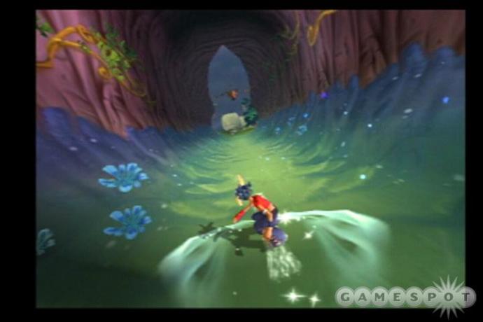 Kya: Dark Lineage! You get to surf on currents of air, how cool is that? One of my favorite PS2 games!