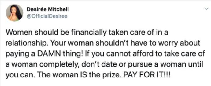 This is what we refer to as a thot or a gold digger.