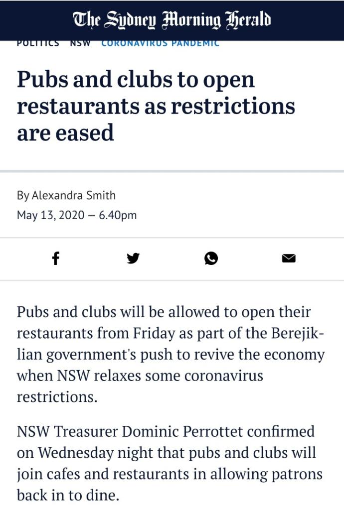 Would you go out drinking or dining as soon as restaurants & pubs open again?