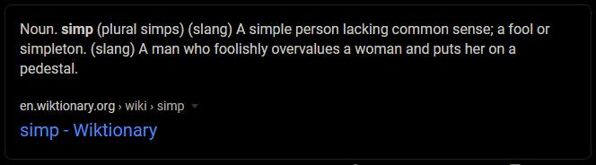 Whats the most simp-like thing youve done? Or what the most simp-like thing someone has done to/for you?