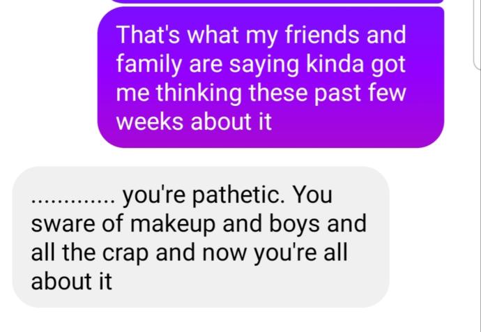 What is he saying this when we are only fuck buddies?