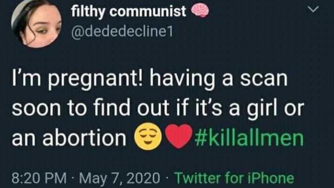 Do feminists really think like this? I have seen things like this coming from most feminists, that they would rather abort male baby than girl baby?