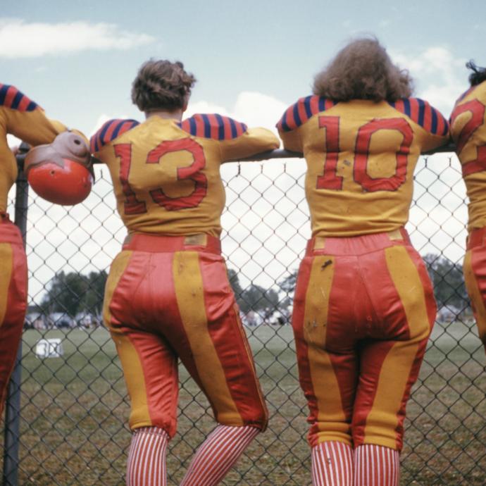 Are you surprised that women played tackle football before the 1950s?