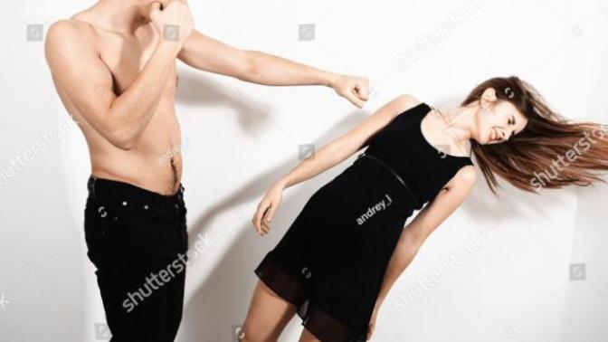 If a girl keeps pushing and hitting a guy !!! Can the guy hit back or what's the proper way of handling that situation?