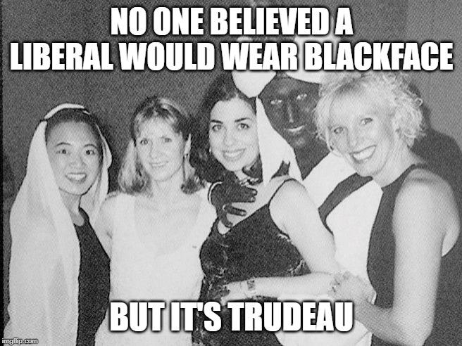 Liberals what is it with you guys and blackface?