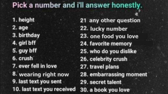 If you wanted to ask me anything, what would you ask me?
