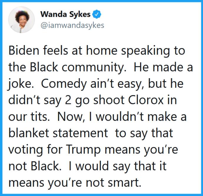 If you vote for Trump you are not black?