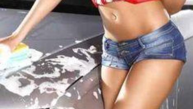 Which of these women would you rather share time doing the same thing with: washing the car or going fishing?
