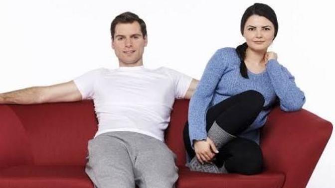 Why do women always sit like that on the couch?
