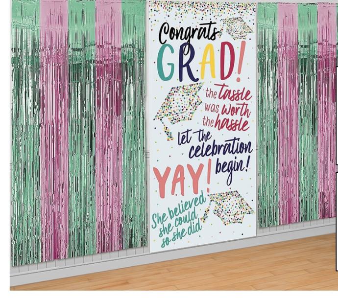 Help me decorate for graduation 🎓 🎈 party, which one should I buy or what color scheme works well?