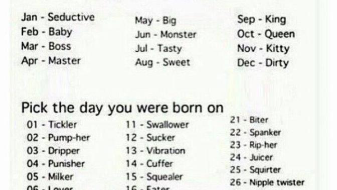 Whats your p8rnstar name 😂?