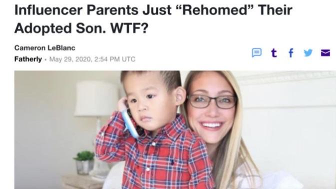 Youtubers rehomed adopted handicapped son, should they be blamed?