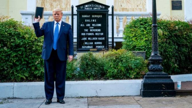 How did you feel about Trump's church photo op immediately after he had the peaceful protesters gassed and shot?