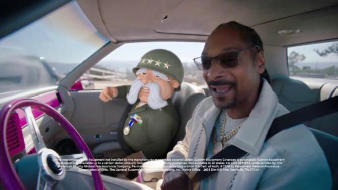 What do you think about Snoop Dogg helping to sell car insurance with the general?