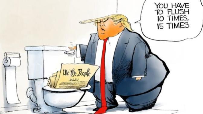 Why doesn't Trump understand what free speech is in America?
