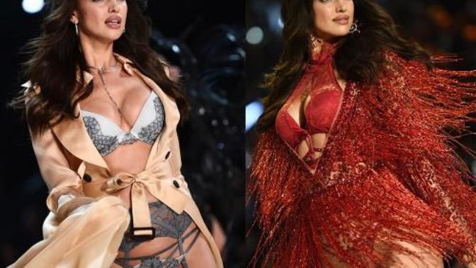 Does Irina Shayk look pregnant to you in this photo from the Victoria's Secret Fashion Show?