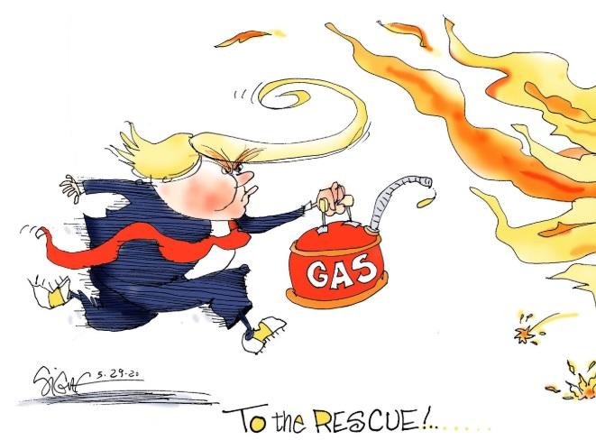 Has Trump done anything to help or even acknowledge the protesters?