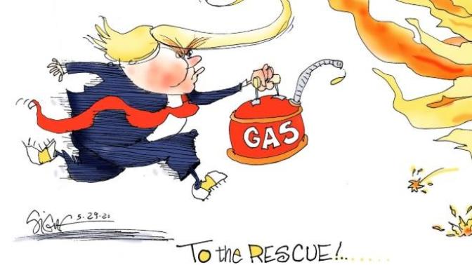 Has Trump done anything to help or even acknowledge the protesters?