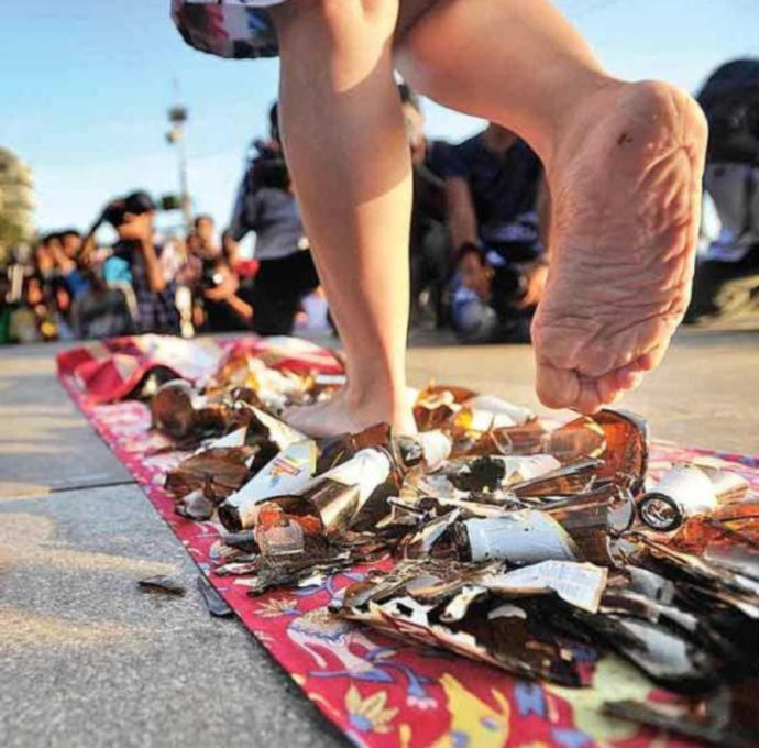 Would You Rather Walk On Broken Glass Or Walk On Hot Coals?