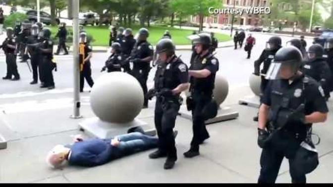 Guys and Gals! This needs to get out there. What do you think about the cops that pushed the 75 year old man and had him bleed from his head?
