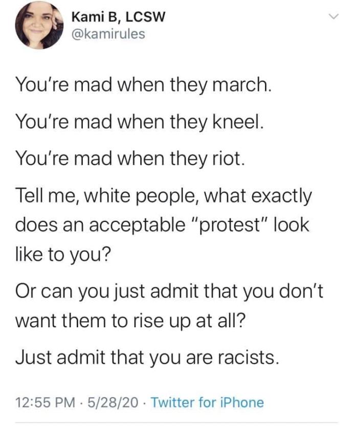Why would a white woman be racist against her own race?