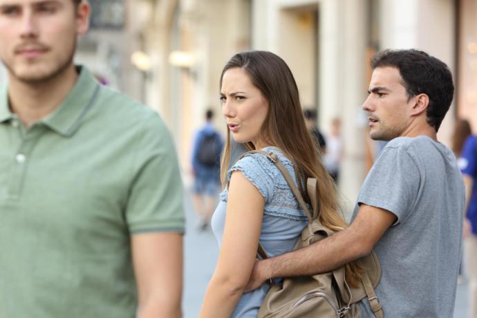 If someone flirts with your partner in front of you, do you jump in or do you expect them to shut the person down first?