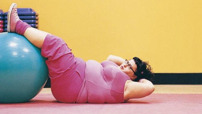 How can I get my morbidly obese friend to work out alone and not use me as a security blanket?
