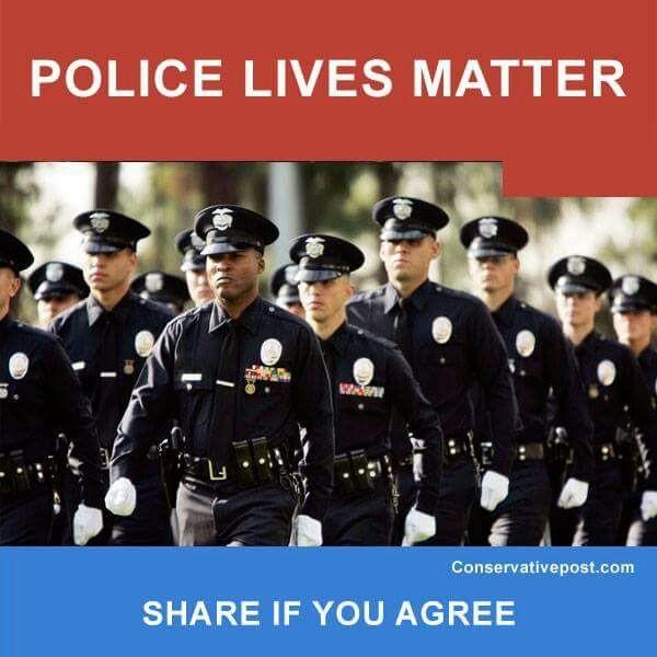 Whats your opinion on this whole blue lives matter too movement?