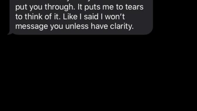 Who else thinks this text is bologne? Ex problems?