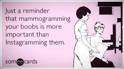 Girls, whats your favorite euphemism for getting a mammogram, getting your boobs:?
