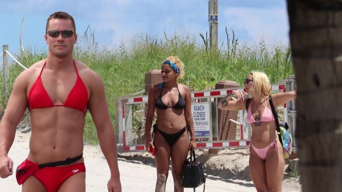 Some Dude in bikini
