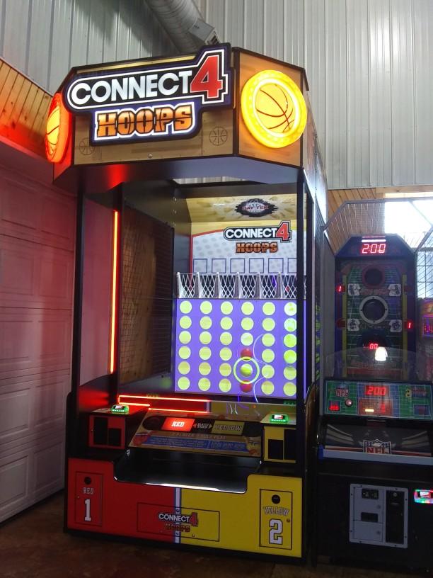 What is the most interesting thing I saw at the arcade today?