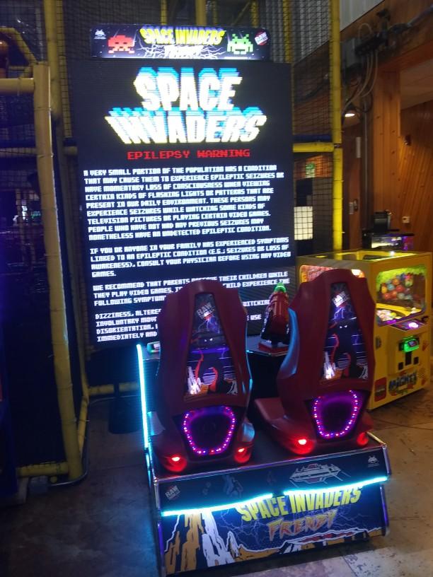 What is the most interesting thing I saw at the arcade today?